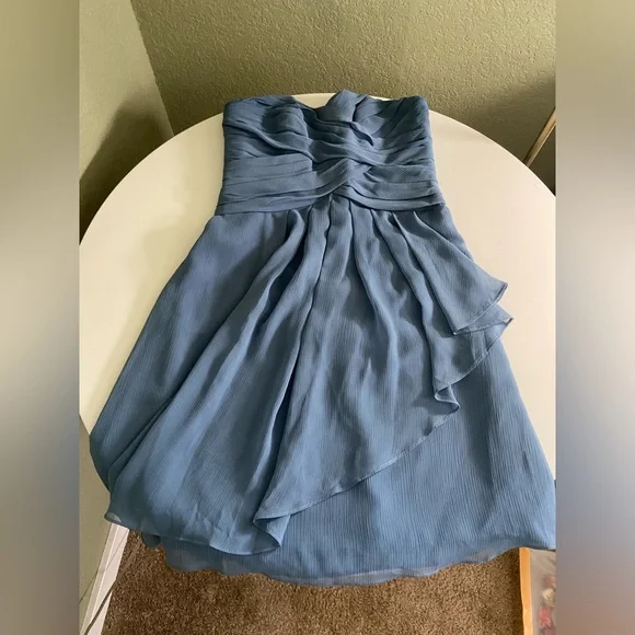 satin steel blue bridesmaid dresses Jade Satin Halter Maxi Dress - Steel Blue main image 1